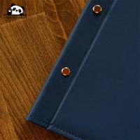 Couverture de menu personnalisée de haute qualité en lin simple pour restaurants et bars, avec reliure à vis