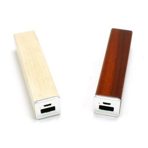 Batterie externe portable ultra-mince personnalisée 2200 mAh en bambou écologique, format carré, pour promotion – Meilleures ventes - Product Image 1
