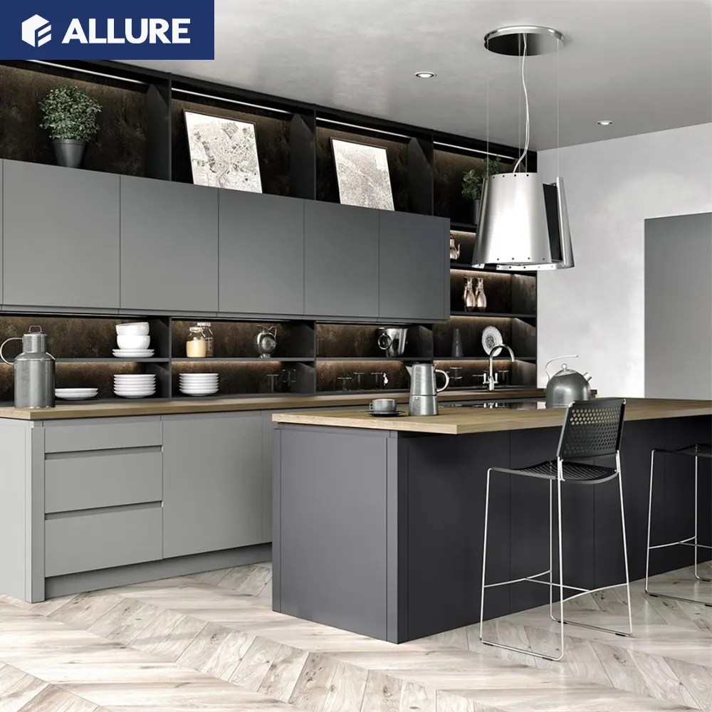 Allure APP Modern Style Europäische Luxus Custom Kitchen Unite Moderne Schränke Custom ized Durable Wall Cabinets Lack