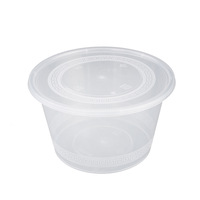 Boîte à lunch en plastique transparente épaisse jetable de 1000 ml avec couvercle pour emporter