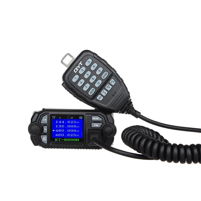 QYT KT-8900D 25W Mini VHF/UHF Dual Band Color Screen Mobile Car Radio Long Range Quad Display FM Transceiver IPX7 Water