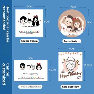 Carte cadeau pleine lune pour enfants, carte personnalisée de <span class=keywords><strong>naissance</strong></span>, carte de <span class=keywords><strong>remerciement</strong></span> pour anniversaire de bébé, carte de vœux pour fête des cent jours, carte de vœux pour premier anniversaire - Product Image 4