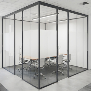 Système <span class=keywords><strong>de</strong></span> cloison <span class=keywords><strong>acoustique</strong></span> sans cadre pour <span class=keywords><strong>bureau</strong></span>, cuisine, école, salle à manger, <span class=keywords><strong>séparation</strong></span> extérieure, épaisseur 12 mm, isolation phonique 42 dB, ignifuge - Product Image 6
