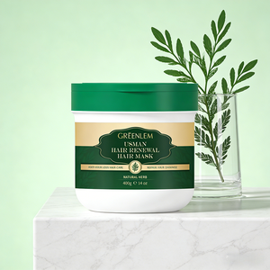 2026 جديد جرين ليم عشبة أوزمان العشبية العضوية لإصلاح الشعر وتنعيمه تركيبة مركزة مغذية ومرطبة للشعر الجاف - Product Image 3