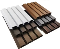Paneles de Pared Exteriores e Interiores Modernos, Ecológicos, Impermeables y de Lujo, Fabricados con WPC, para Uso Doméstico