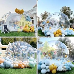 Globo inflable comercial rebote casa cúpula de burbujas de aire 3M 4m transparente salto Castillo soplador tienda para fiesta Renta al aire libre - Product Image 5