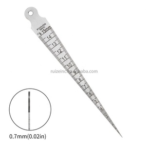 Aperture Ruler Taper Lineal Hochpräzises Edelstahl-Spalt messgerät Edelstahl im Calliper Wedge <span class=keywords><strong>Feeler</strong></span> - Product Image 1