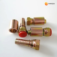 Embouts de sertissage pour flexibles hydrauliques en acier inoxydable # Raccords de tuyaux hydrauliques en acier 45 zingué 1/2" BSP SW