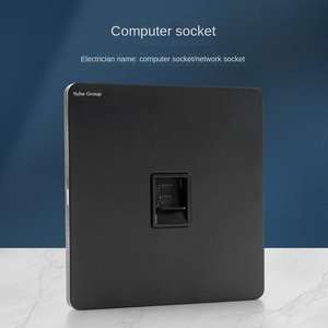 Panel táctil regulador de intensidad para pared, de malla, para TV, con enchufe de acero inoxidable, interruptor de pared estándar universal personalizado para el hogar, 10A - Product Image 2