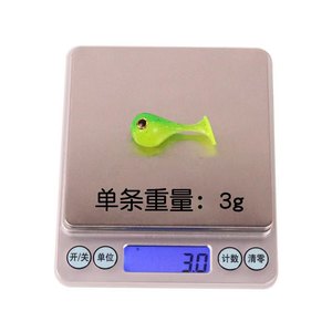 Byloo spesso esche da Pesca 40mm 3d occhio cannibale esca morbida T coda esche da Pesca esche artificiali Iscas Pesca Tackle - Product Image 5