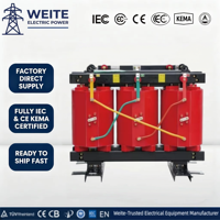 Transformateur industriel sec sur mesure 35 kV 500 kVA 800 kVA 1000 kVA 1600 kVA 480 V en résine moulée 50 Hz à bobinage en cuivre, longue durée de vie