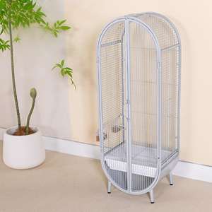 Gabbia per Uccelli Classica Stile Villa per Cocorite, Calopsita e Agapornidi, Grande, Ecologica, in Metallo, Ornamentale, per Uso Interno ed Esterno - Product Image 5