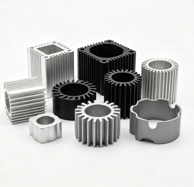 OEM ODM Aluminum Alloy Extruded Heat Sink, CNC Machined Radiator Housing for Electronics