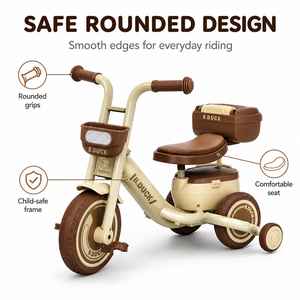 Luddy Baby Balance Bike with Hidden Toy Storage Trunk, 4-Wheel Toddler <strong>Push</strong> Walker Sliding <strong>Car</strong> for 1.5-3 Years Old Boys &amp; Girls - Product Image 4