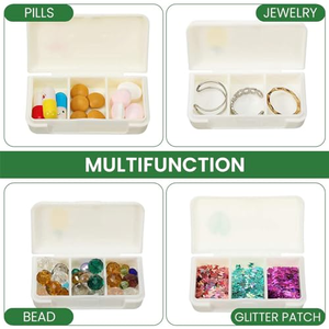 3 Compartments Portable Mini Small Pill Box <b>Travel</b> Pill Case Pill <b>Container</b> Daily Pill Box Organizer - Product Image 2