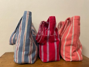 Nouveau Sac Fourre-tout d'Été Tendance Grande Capacité pour Femme en Toile avec Poches Sac à Bandoulière Rayé pour la Plage - Product Image 3