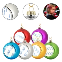 Großhandel Hochwertige Weihnachtskugeln Baumdekoration Xmas Blanko-Ornamente 8cm Sublimations-Personalisierte Hängende Dekorationskugeln
