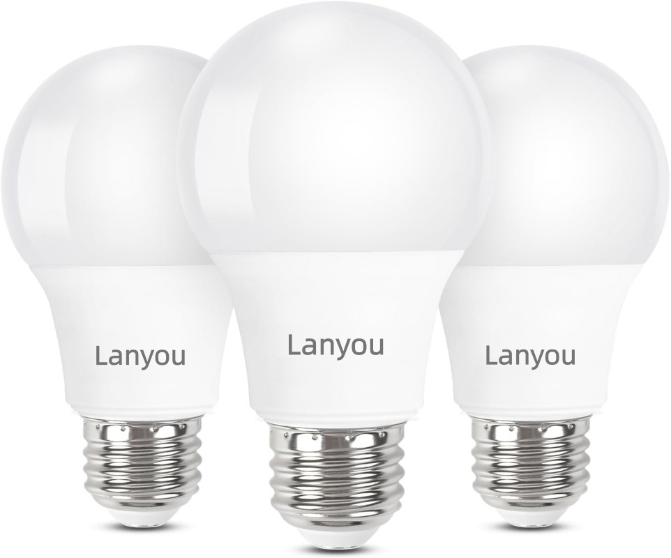 A19 LED Light Bulbs 9W 60W Equivalent 800 Lumens 2700K Soft Warm White Non-Dimmable E26 Base 10000H Lifetime 5 Pack