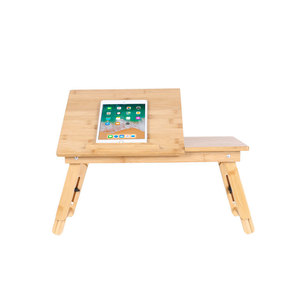 Zhuyijia bed table, computer <b>desk</b>, folding laptop table, <b>solid</b> <b>wood</b> telescopic bamboo student and children's study table, - Product Image 5