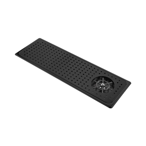 Recessed Glass Rinser with Drip Tray, 304 Stainless Steel Black Bar Cup <b>Washer</b> for Coffee Station, Commercial Countertop Glass - Product Image 1