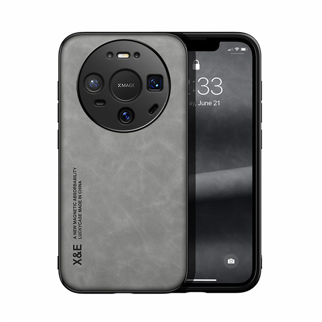 Car Mount Magnetic PU Leather Mobile Phone Case Shockproof Cover for Huawei Nova 15 Ultra/15 Pro/15/Mate 80 Pro Max