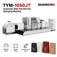 Machine de marquage à chaud automatique à alimentation par rouleau 8000S/H TYM-1050JT 1050mm pour la décoration de sacs en papier et de sacs de luxe