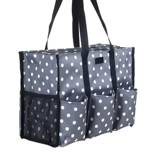 Органайзер на молнии, хозяйственная сумка-тоут, сумка для учителей с карманами для рабочих женщин, медсестер, учителей и футбольных мам