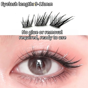 Pestañas Postizas UWN Starfall Sin Pegamento, Estilo Ojo de Zorro con Brillo, 9-13mm, 60 Piezas, Pestañas Sin Pegamento para Maquillaje Diario y de Fiesta - Product Image 5