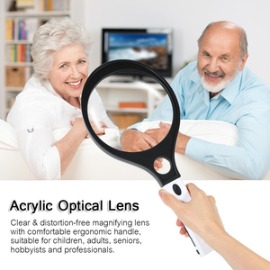 LED ánh sáng 1 UV ánh sáng kính lúp kính lúp cầm tay racketplasticxtra Kính biểu tượng tùy chỉnh OEM ống kính quang học <span class=keywords><strong>10x</strong></span> 4x10x4 - Product Image 3