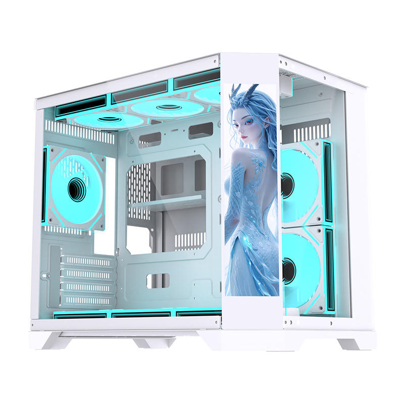 Habitación con vista al mar y pantalla - Blanco mate