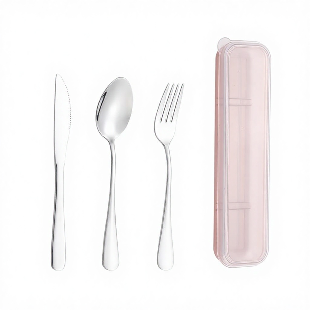 Hot-selling a red knife fork spoon set