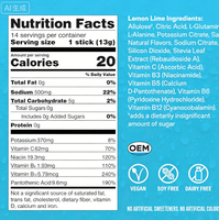 Poudre d'hydratation beauté et santé aux électrolytes de citron et de lime pour adultes, certifiée Halal, OEM/ODM
