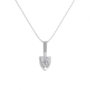 Collier pendentif flèche en zircone 5A en argent S925 de Dylam Fashion Jewelry Manufacturer pour femmes, bijou unique - Product Image 1