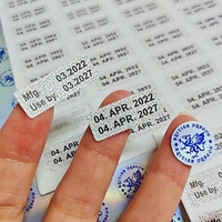 Étiquette d'impression personnalisée, imprimante de date, emballage, date de fabrication, date d'expiration, autocollant