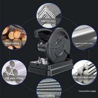 Scie à carreaux 355 mm 220 V, machine de découpe multifonctionnelle pour métal, acier, aluminium, bois, moteur sans balais, usage industriel, 2000 W
