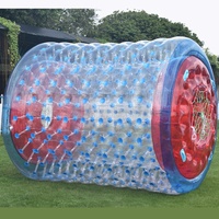 Bola inflable comercial para caminar, Bola de agua de burbujas para hámster humano zorb