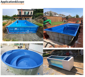 Olympische Größe FRP-Pool Modulare FRP-Struktur Schweißen Schneiden Hohe Zugfestigkeit für Schwerlast-Kommerzielle Pooltechnik - Product Image 3