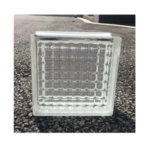 CRYSTAL PARALLEL CLEAR Hollow Glass Block Fire Rated Durable Building Glass Blocks Supplier Light Transmission Impact Resistance