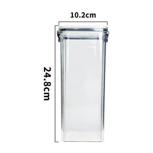 厨房干粮密封罐带盖盒可堆叠食品储存容器套装 - Product Image 6