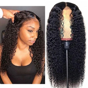 Brazilian Virgin <b>Human</b> Hair 10nch-24inch Kinky Curl <b>Wigs</b> Thick <b>Human</b> Hair <b>Wig</b> - Product Image 1