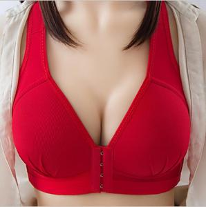 رخيص الأفضل مبيعًا مقاس كبير ملابس داخلية نسائية حمالة صدر حمراء مقاس 40 46 مقاس 4XL لاسلكية حمالة صدر كبيرة الحجم للسيدات البدينات - Product Image 3