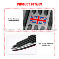 Couvercle de pédale de frein à gaz en aluminium carbone pour BMW Mini Cooper, R50 R55 R56 R60 R61 F54 F55 F56 F60, appui-pieds, accessoire Mini
