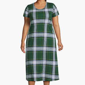 Camicia da <span class=keywords><strong>Notte</strong></span> Midi a Maniche Corte per Donna, Abito da <span class=keywords><strong>Notte</strong></span> Lavorato a Maglia con Stampa per Primavera Estate Autunno, Vestito da Casa Traspirante e Morbido - Product Image 3