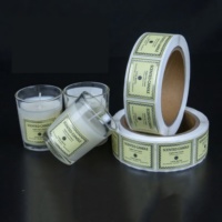 Etiquetas Autoadhesivas Personalizadas, Impermeables, de Papel Sintético, PVC/PE/PET, para Velas Aromáticas