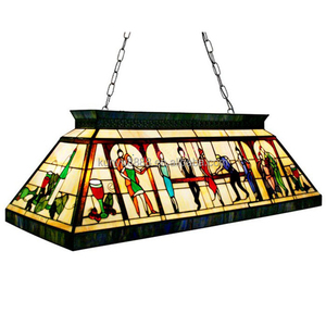 Oferta Especial: Lámpara LED de Estilo Europeo Tiffany de 55 Pulgadas para Mesa de Billar, Forma Rectangular, para Hogar, Bar, Comedor, con 2 Años de Garantía - Product Image 3