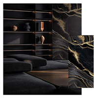 Panneau mural en PVC effet marbre brillant, résistant aux UV et à l'eau, pour intérieur, salle de bain et cuisine, matériau SPC