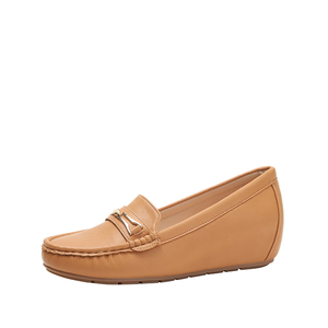 Mocassins décontractés à enfiler pour femmes d'âge mûr, toutes saisons, semelle intérieure antidérapante en PVC, grandes tailles, chaussures OEM - Product Image 1