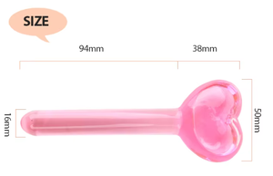 Eart-haped GH IGH ororosilicato asslass assassage tick con LIP on-Slip ponponge ixed Old & eat esistant para Full Body assage - Product Image 3