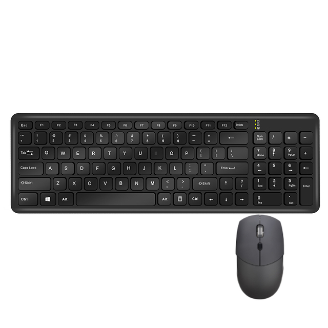 New 104key Low MOQ OEM ODM Ergonomics Business 2.4G Wireless Keyboard Combo Wholesale Office High Quality Mouse and Keyboard