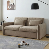 Canapé-lit pliable avec matelas intégré, design moderne et gain de place pour salon, hôtel, appartement modulaire